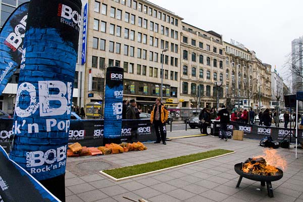 Feuerlauf Event Radio BOB Frankfurt Roßmarkt